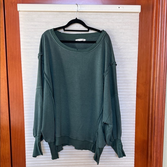 NWOT We the Free Green Camden Sweatshirt size large - Picture 11 of 14